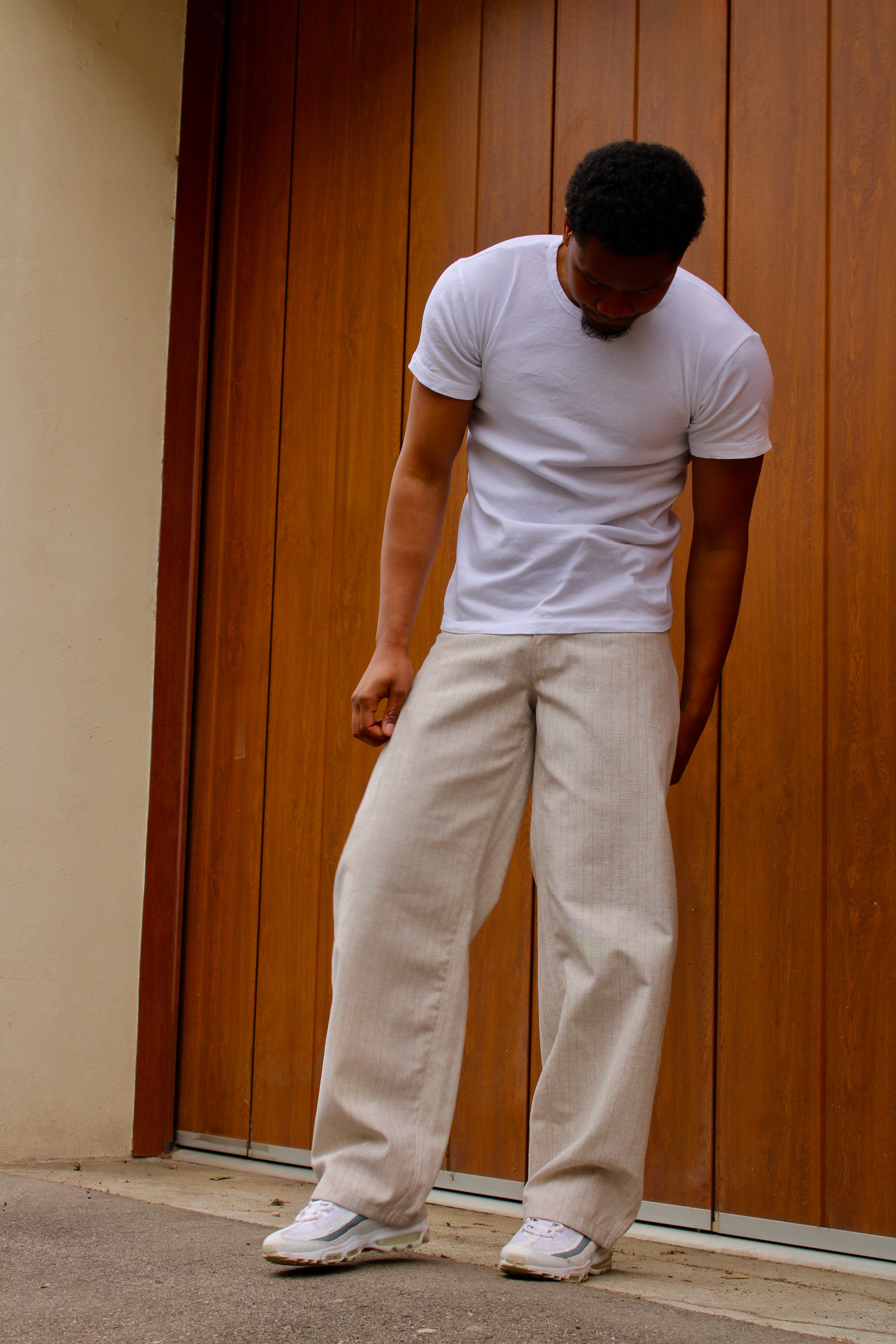 Pantalon imitation lin