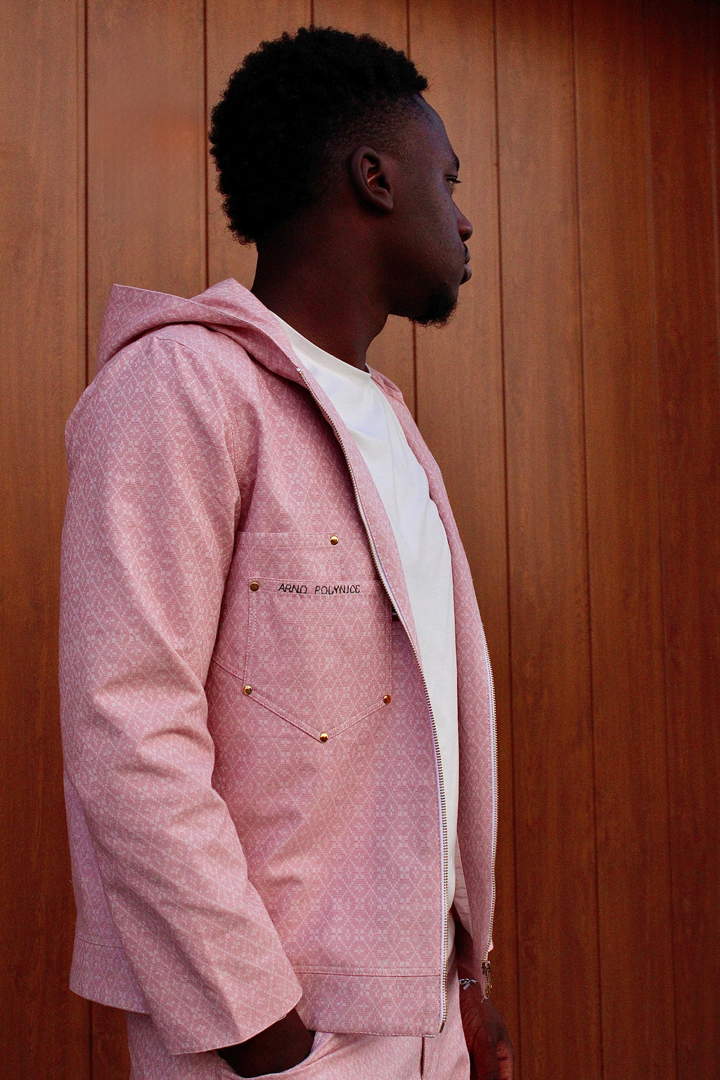 Veste à capuche rose