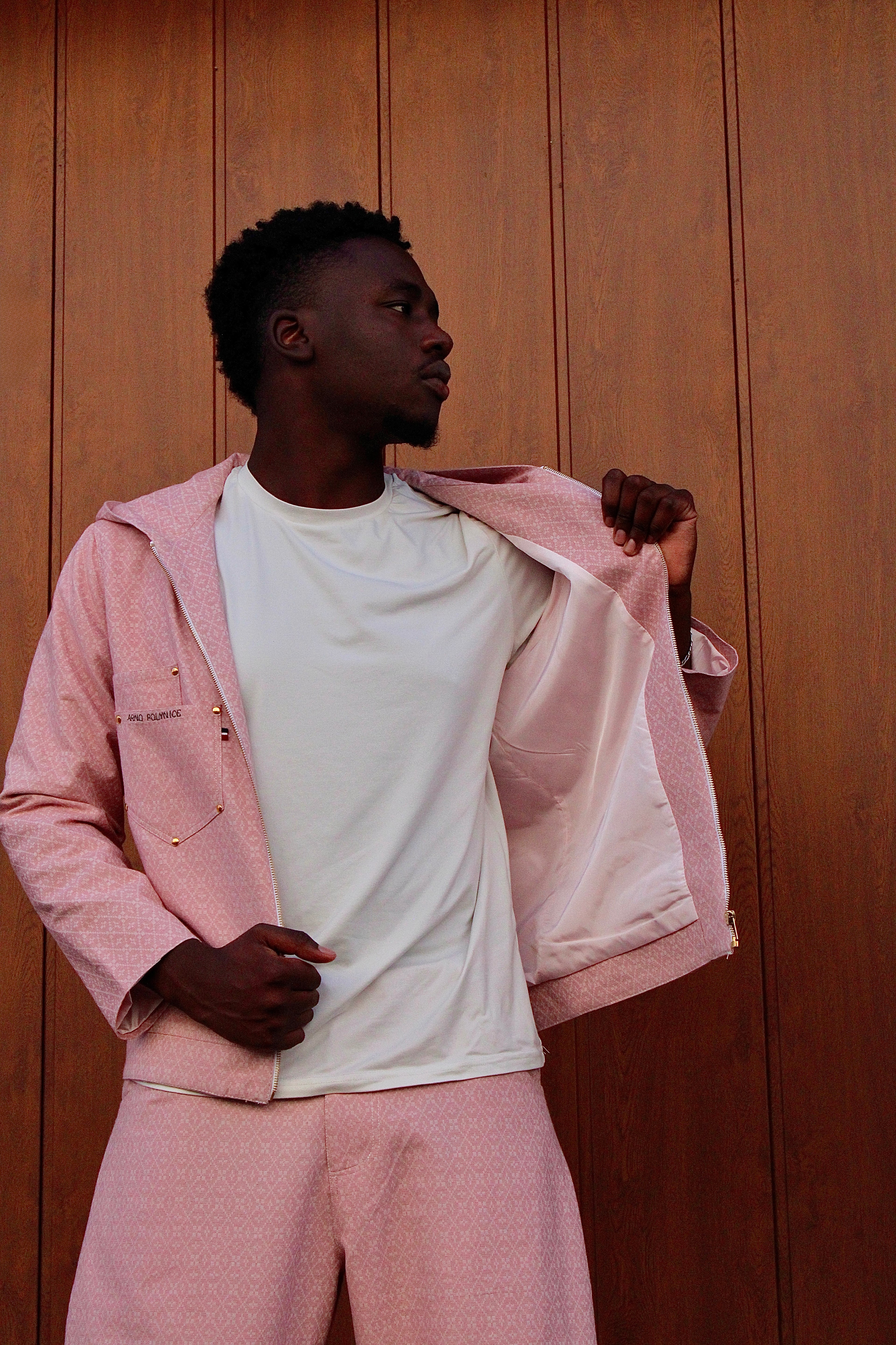 Veste à capuche rose