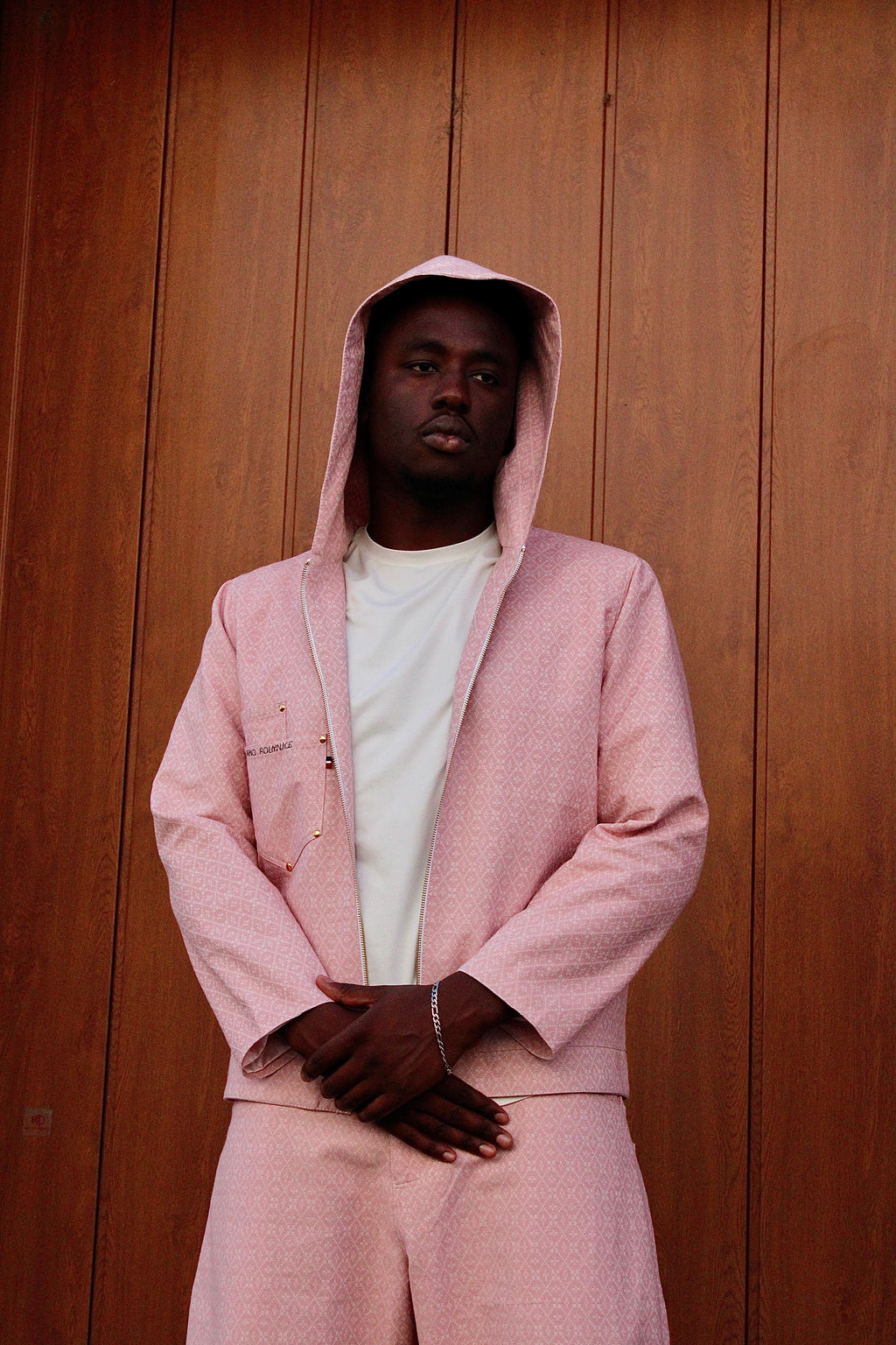 Veste à capuche rose