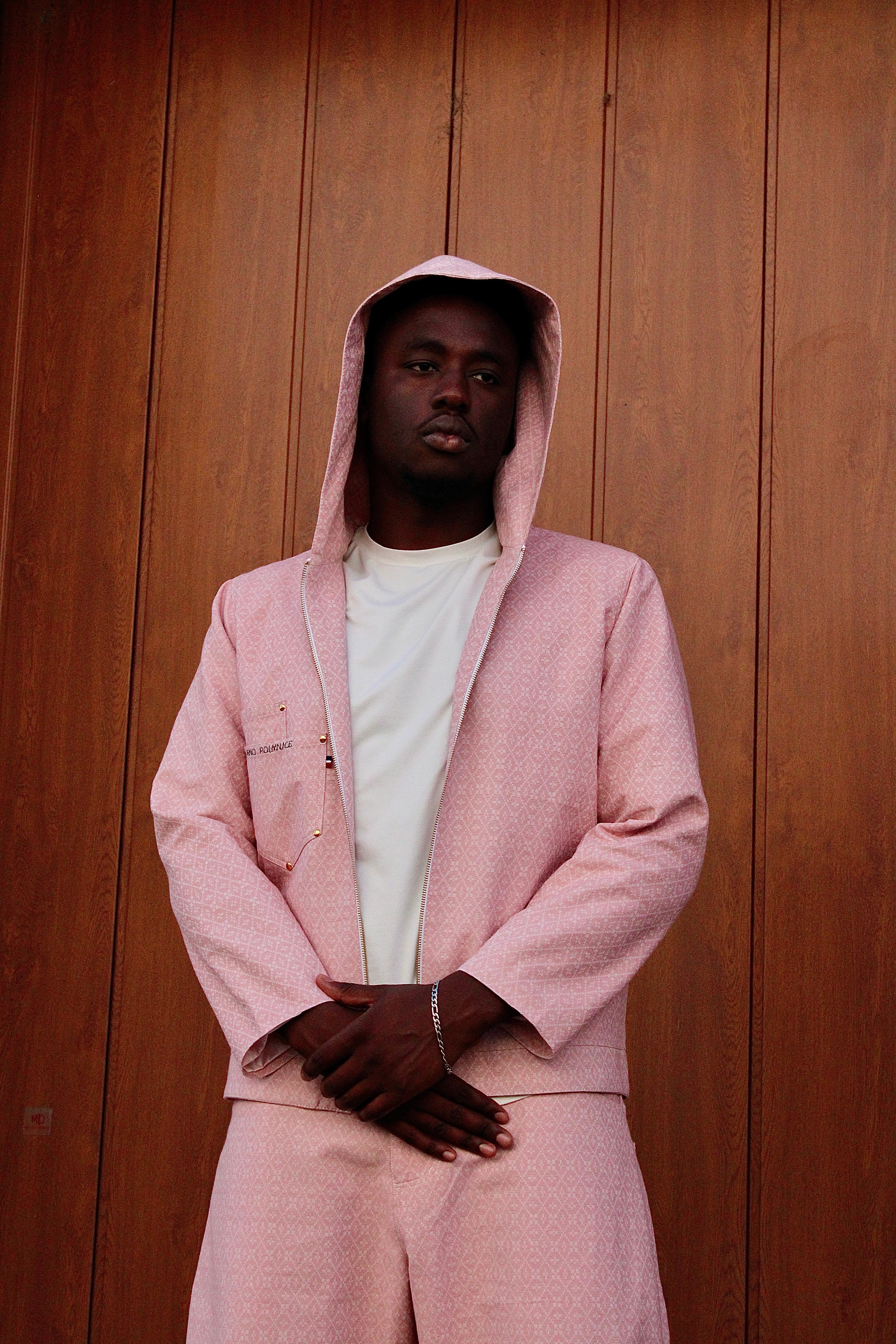 Veste à capuche rose