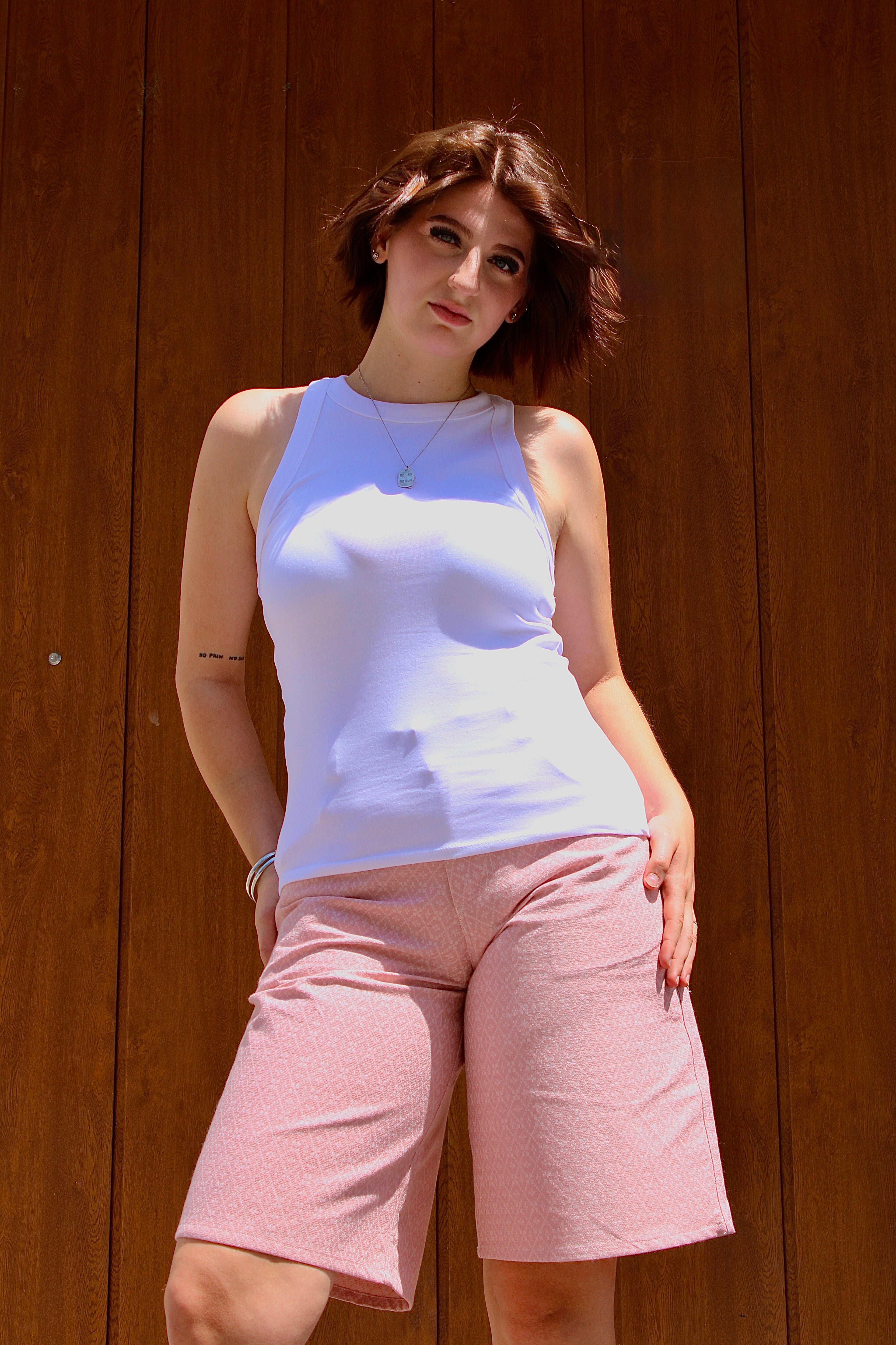 Short en Jacquard Poudré